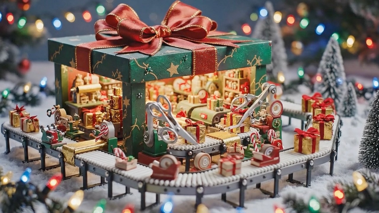 【AI ASMR】あなたの誕生月はどのクリスマス工場？🎄✨クリスマス準備をする魔法のミニチュア工場｜Magic Miniature Christmas Factory