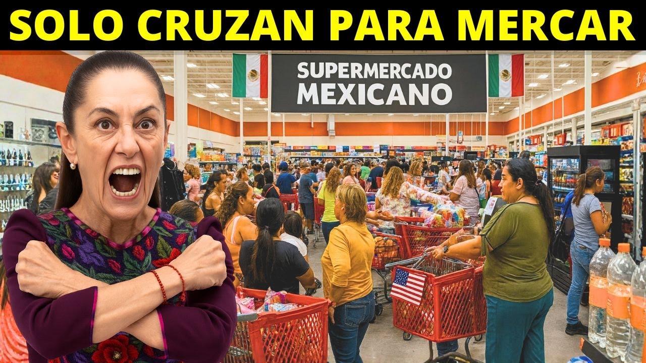 Caravana MIGRANTE de GRINGOS Salen de EE.UU a México a Comprar ¡SIN VISA NI PERMISO!