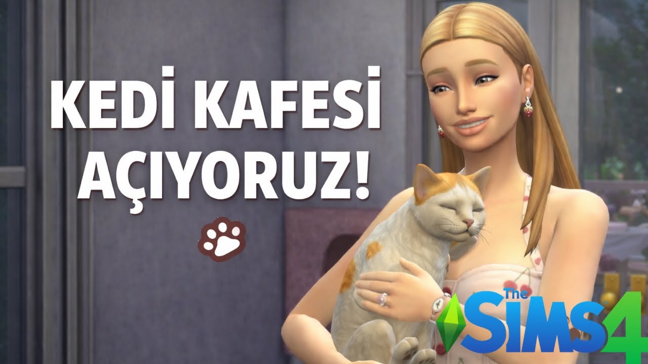Hayalimdeki Kedi Kafeyi Açtım! 🐱☕ | The Sims 4 Dine Out