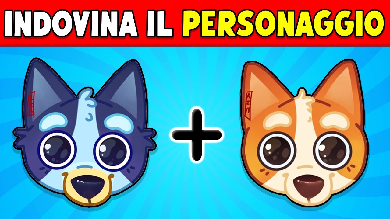 Indovina il Personaggio di Bluey 🐶 con Emoji e Voce 🔊🤔💙 | Quiz Emoji di Bluey