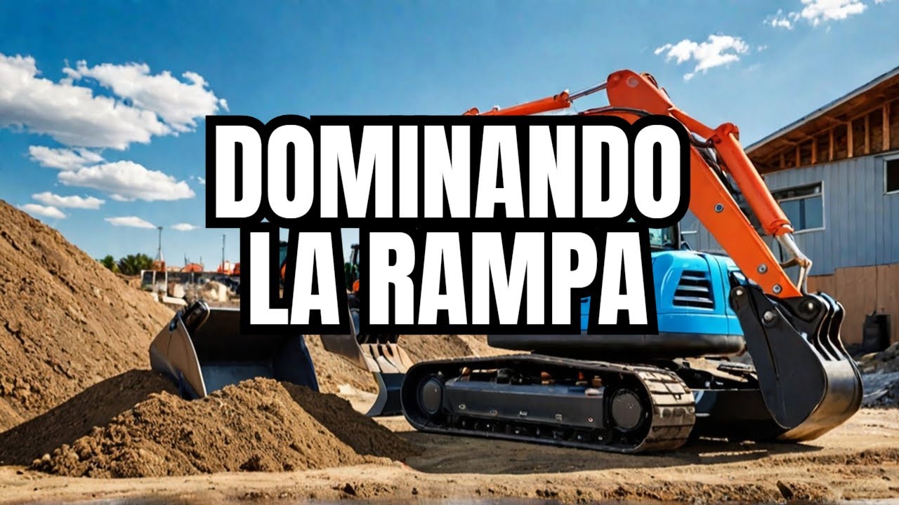 RAMPA ACCESSO VEHICULOS--MINIEXCAVADORA KUBOTA U56+DUMPER WACKER NEUSON 1501 !