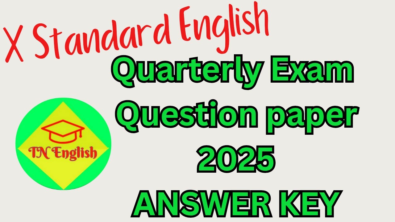 10th English Common Quarterly Exam 2025 Answer Key | Cuddalore District @tnenglish