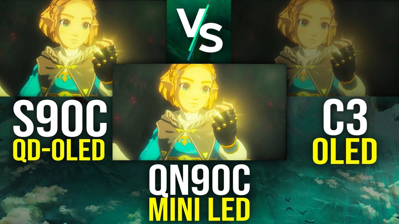 Сравнение игр S90C, QN90C и C3 SDR | Какая Zelda с 4K-масштабированием лучше?