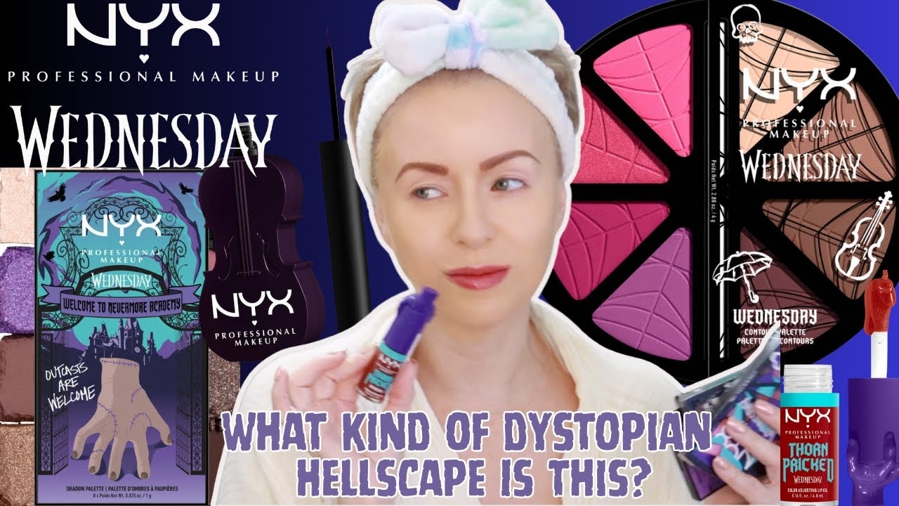 NEW NYX Cosmetics x WEDNESDAY Collection Review