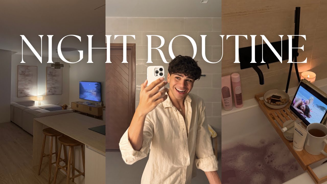 la mia self care night routine | aesthetic, rilassante, pulizie