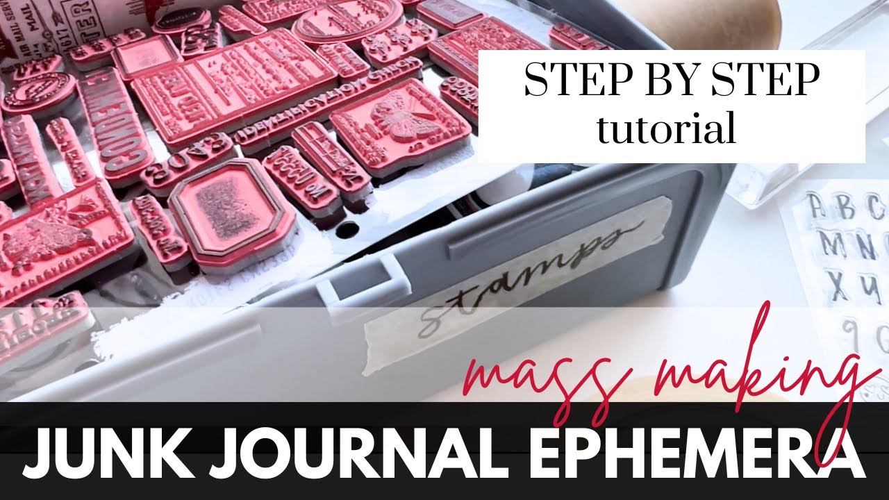 Build Your Stash: Easy Junk Journal Ephemera for mass making! Step by Step #junkjournalideas