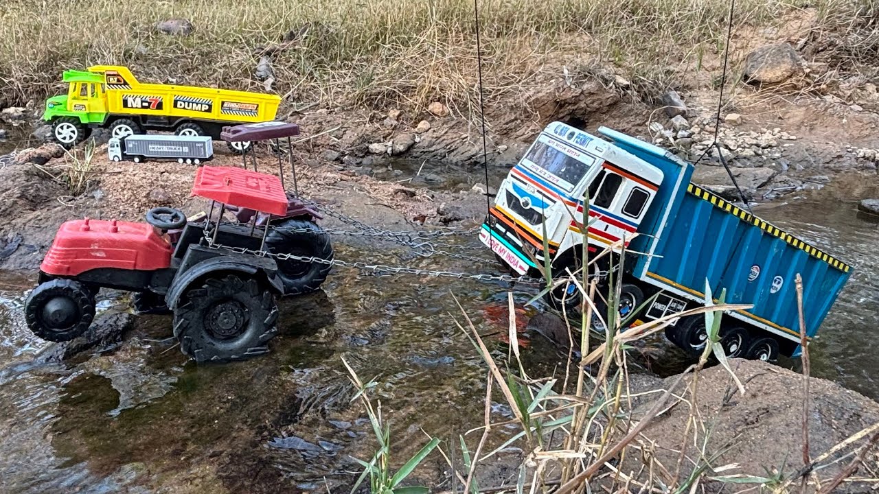   New Cartoon |Tata Dumper  Tipper Turck Accident Riverside Pulling Out  New Holland   |Cartoon ?jcb
