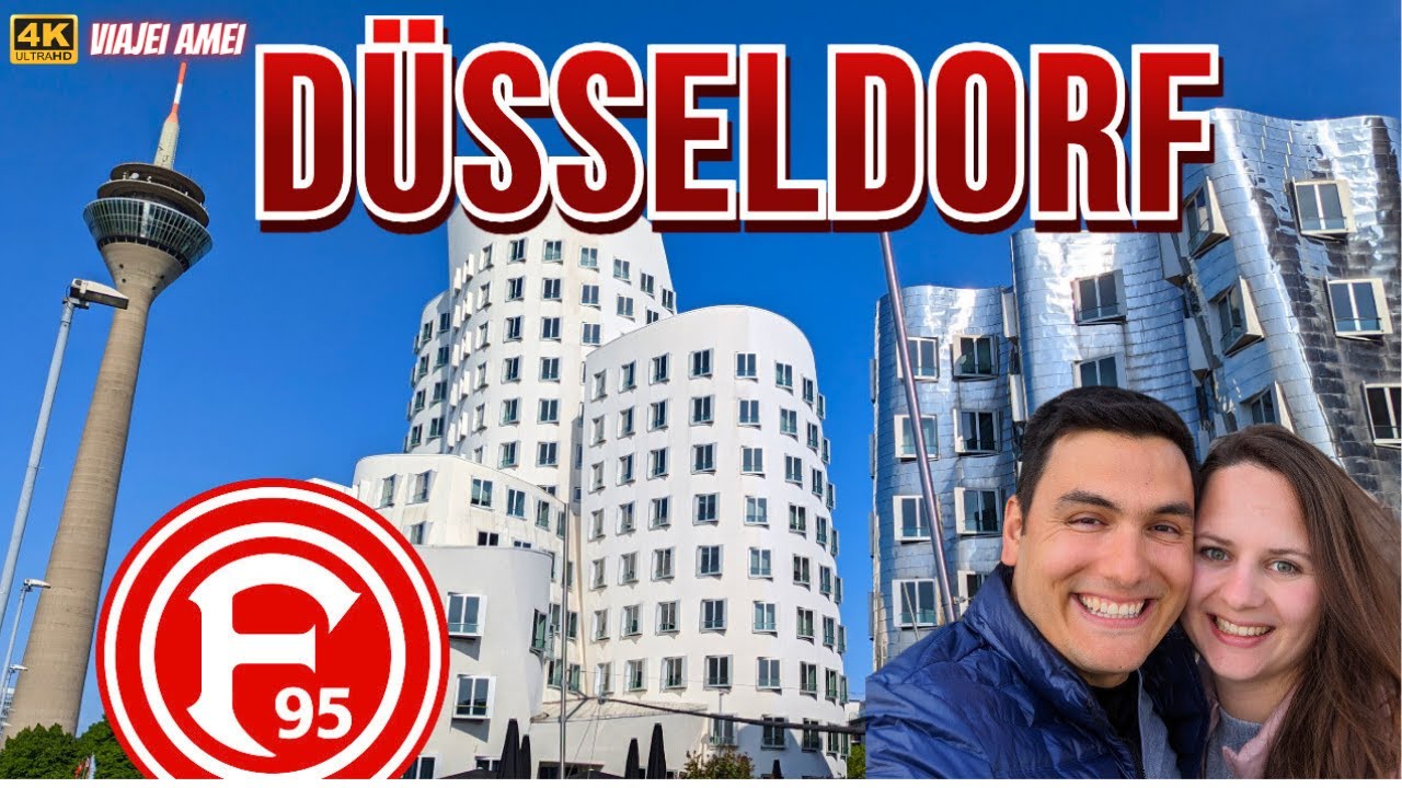 PASSEIO DE UM DIA EM DÜSSELDORF NA ALEMANHA | A CIDADE DOS BARES - 4K