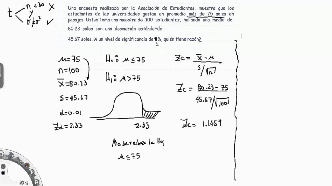 Nivel 13 Prueba de Hipotesis Para la Media Poblacional