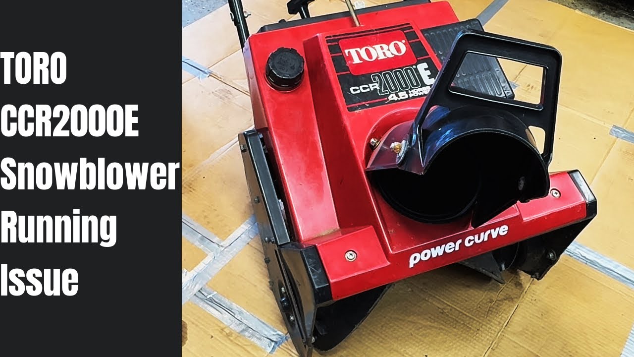 Проблемы с работой Toro CCR2000E, пошаговое устранение.