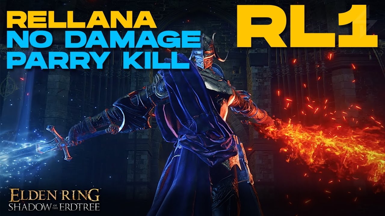 RL1 Wretch : Rellana - Parry Kill, No Damage Boss Fight - Elden Ring Erdtree DLC