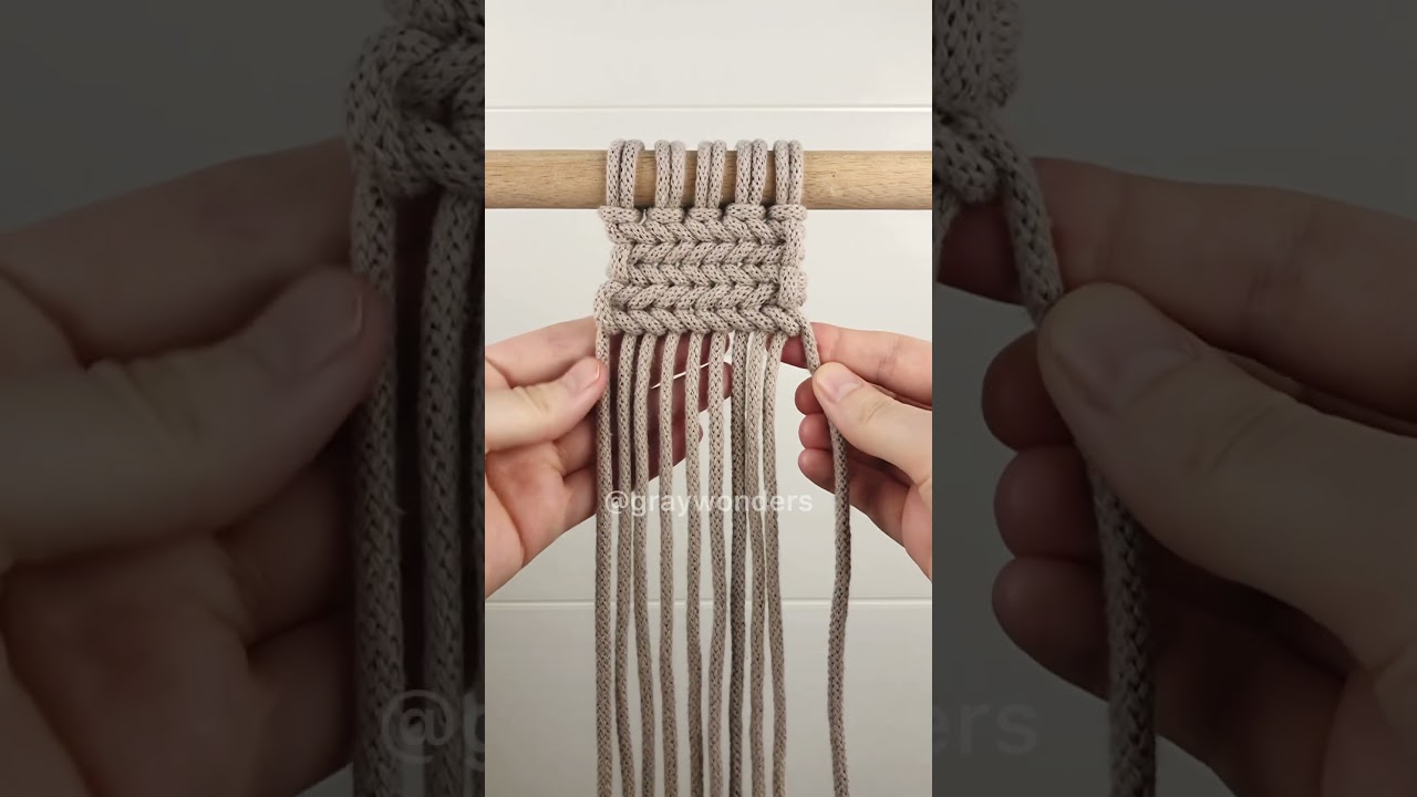 Macrame Horizontal Braid Tutorial!