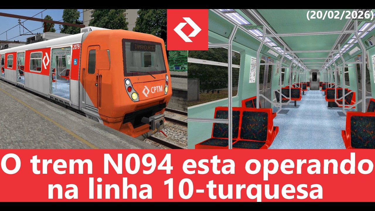CPTM | O trem N094 está operando na linha 10-Turquesa (Expresso ABC)