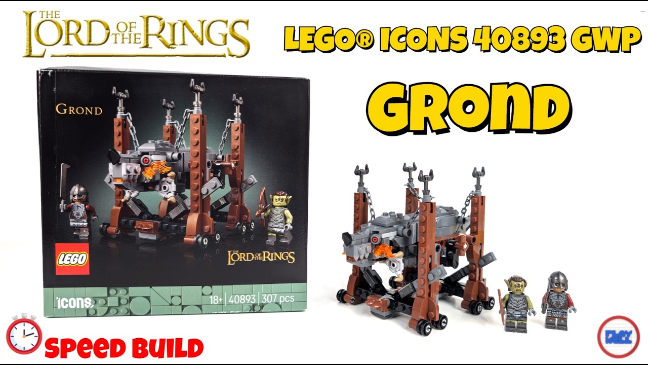 Building the new LEGO&reg; GWP 40893 The Lord of the Rings: Grond