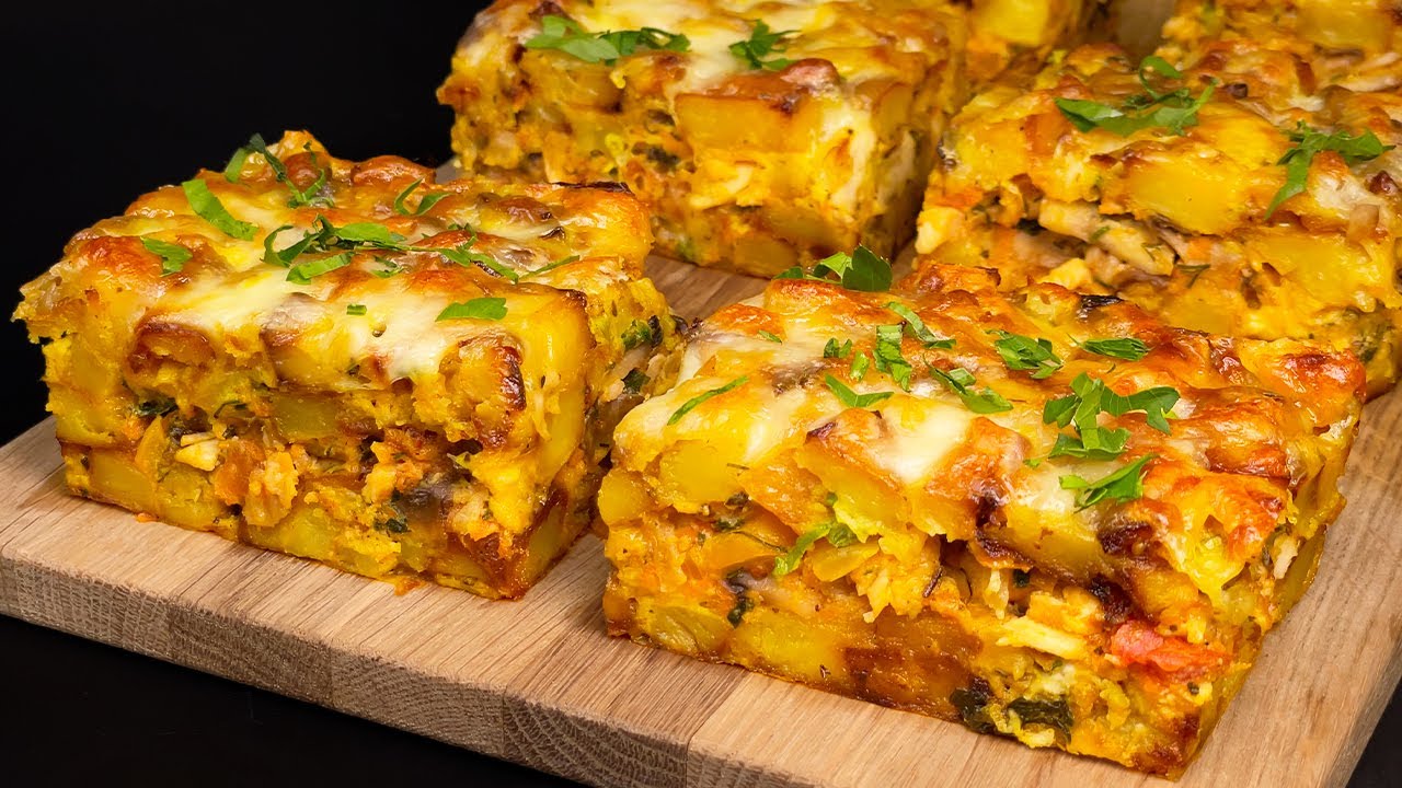 Ich nehme Kartoffeln und 3 Eier! Eine neue Art, Abendessen zu kochen! Unglaublich leckeres Gericht!