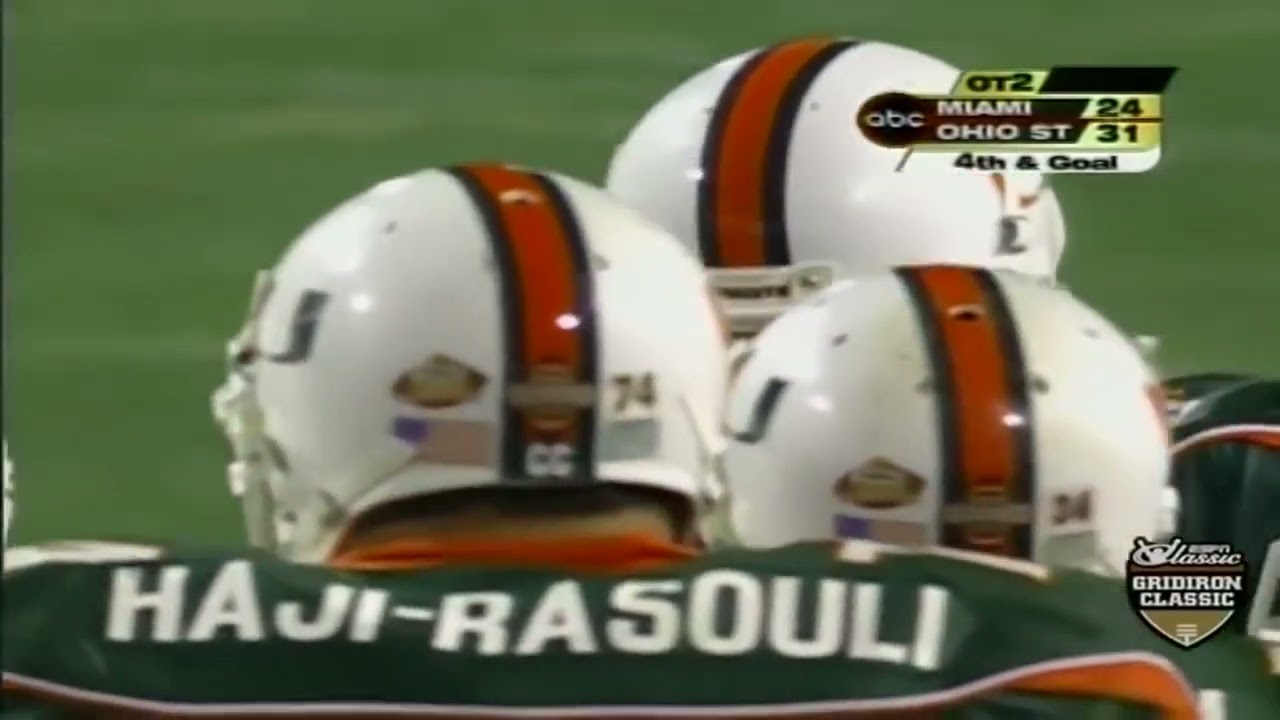 Ohio State vs. Miami 2003 Fiesta Bowl Ending - Paul Keels Call