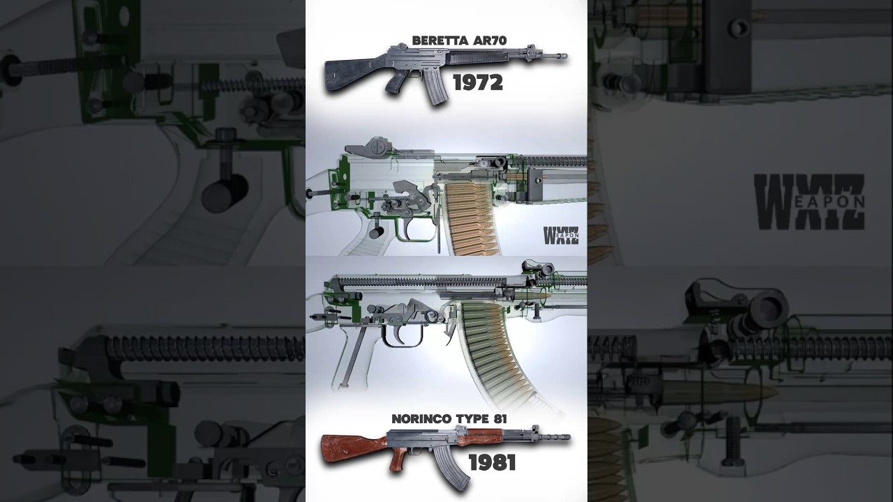 Iconic RIFLE Mechanics: Beretta AR70 vs Norinco Type 81 Animation