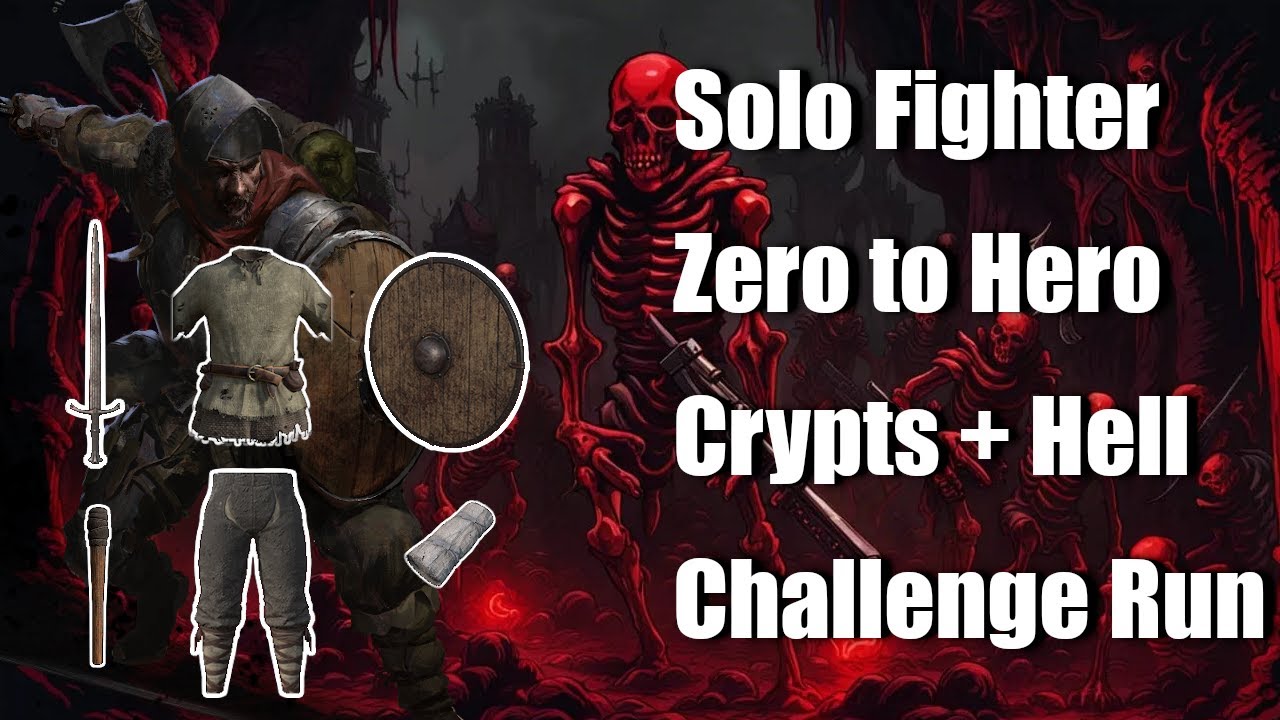 ZERO TO HERO: SOLO FIGHTER GOES TO HELL | Solo Fighter Howling Crypts + Hell | Challenge Runs