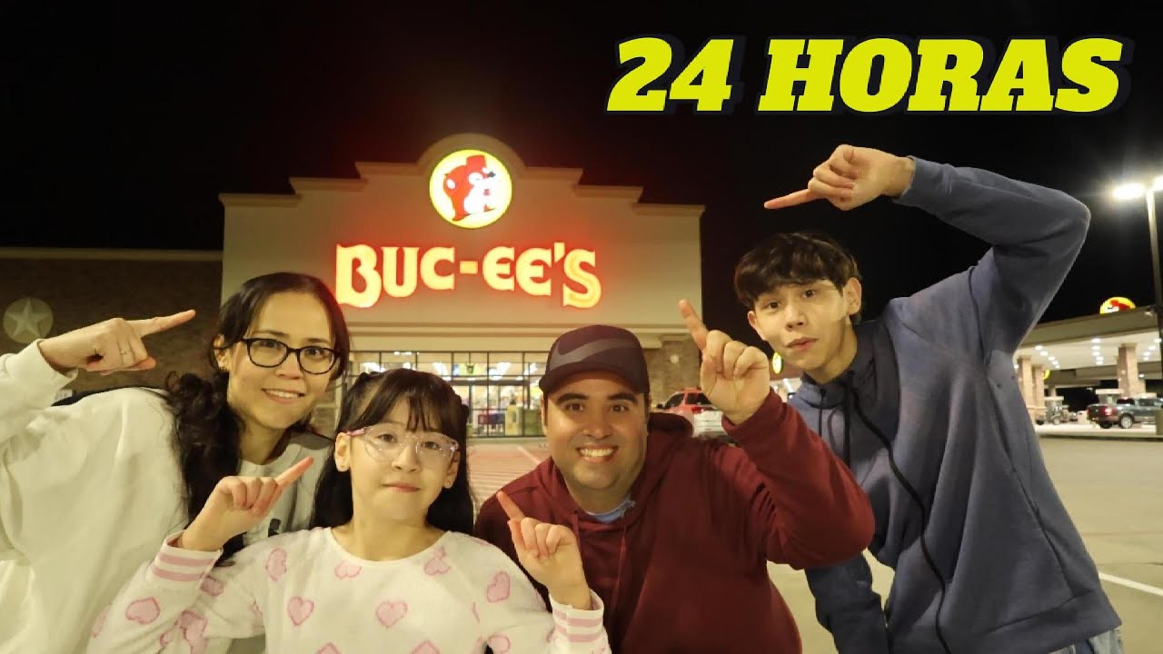 24 HORAS COMIENDO COMIDA DE GASOLINERAS//GUSI FAMILY