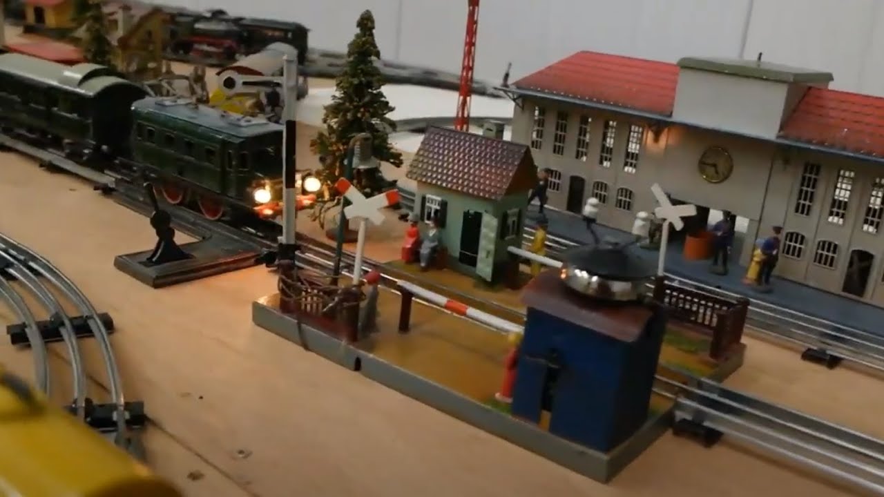 Märklin Spur 0 Blecheisenbahn - Drei Züge 1928-1953 im Einsatz auf Spur1-Fahrtreffen 1/19 München