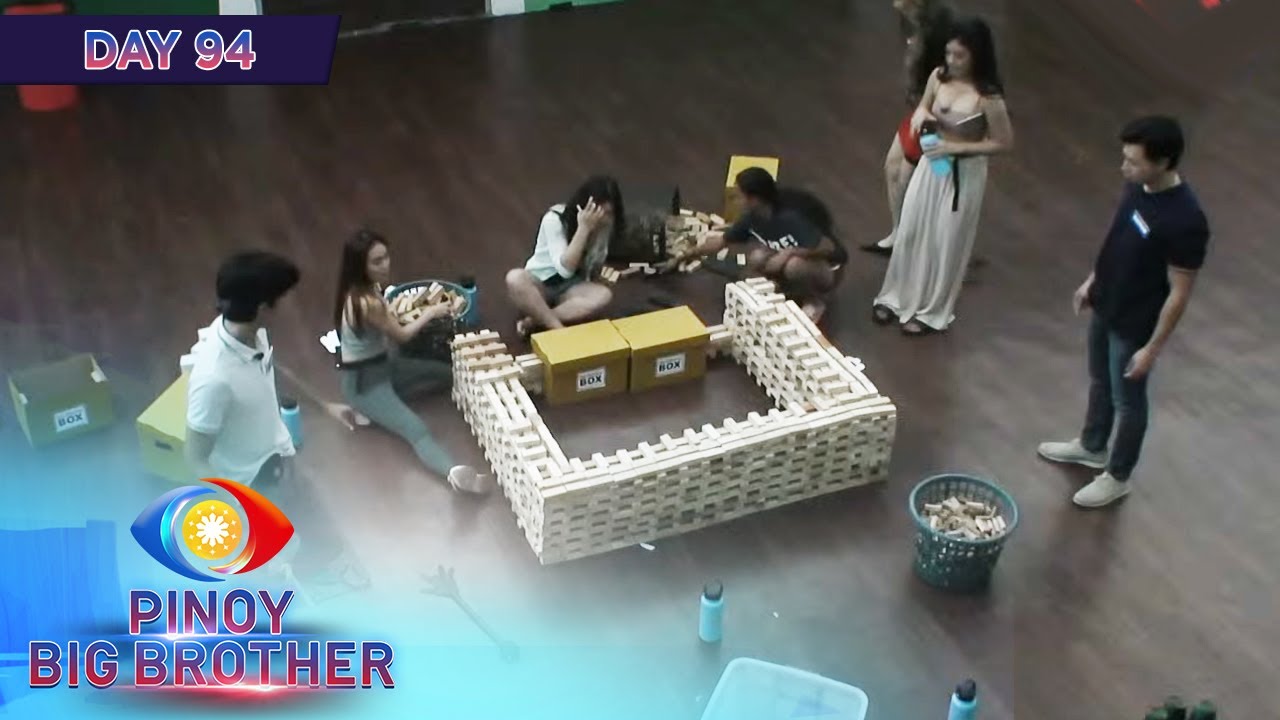 Day 94: Adult Housemates, nagtulungan para maitayo ang kanilang second weekly task | PBB Kumunity