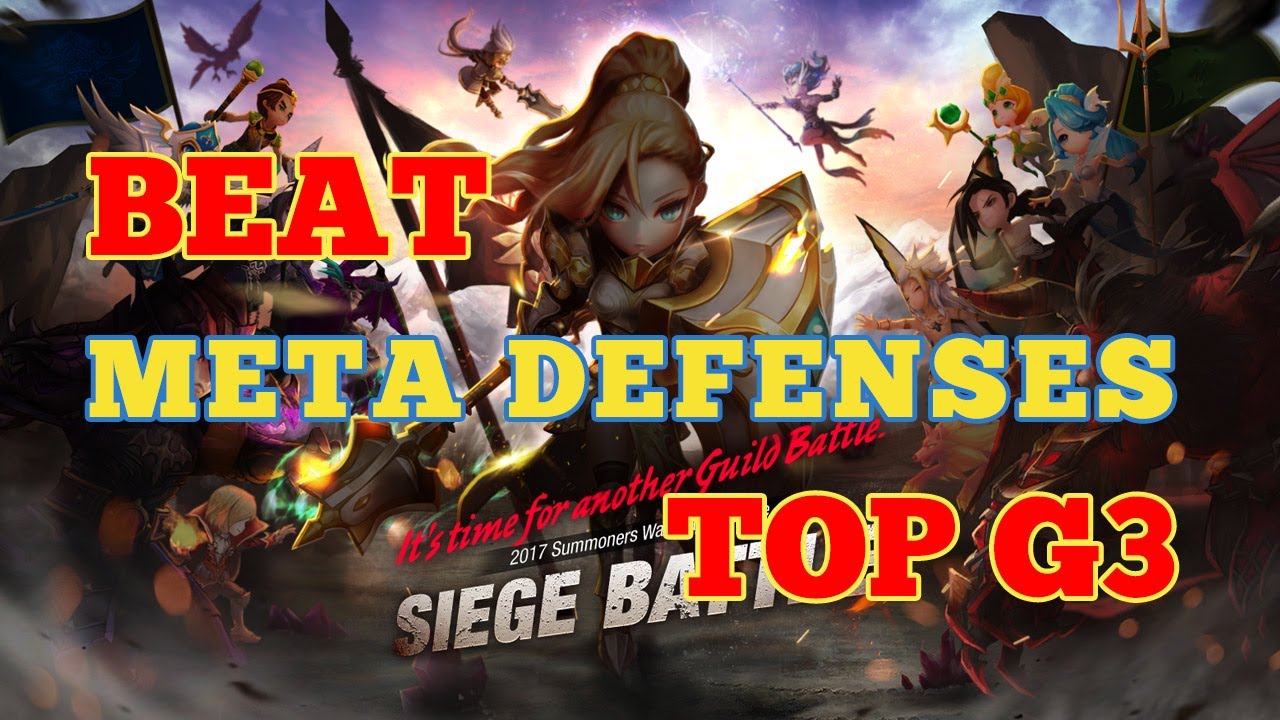 How to beat BEST Meta Defenses in TOP G3 Siege Battle - Summoners War