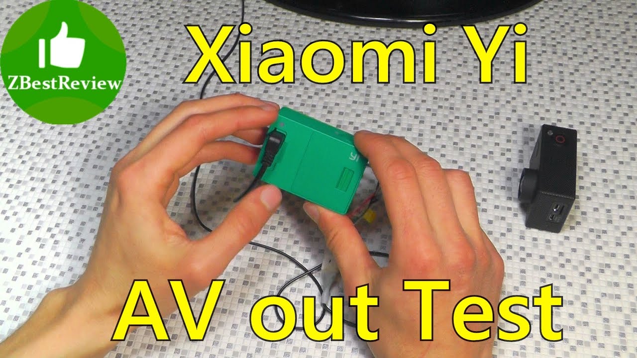 ✔ Xiaomi Yi, SJ5000 plus AV OUT TEST. Прошивка v 1.07 активация AV Выхода! Gearbest