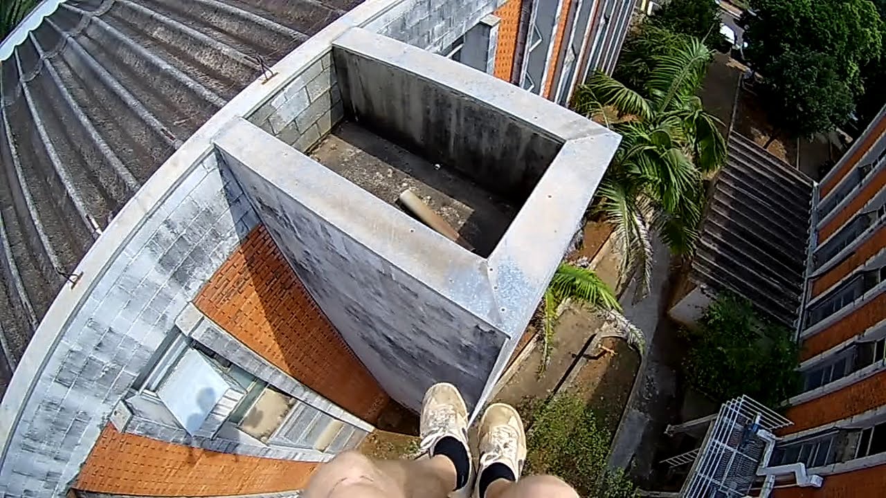Parkour POV on Rooftop - EKEN H8R #1 - Salom&atilde;o Parkour