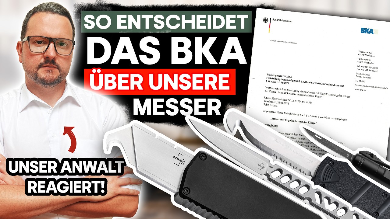 VERBOTENE MESSER plötzlich LEGAL❓ BUNDESKRIMINALAMT in der MESSERSZENE🚓 Anwalt reagiert❗⚖ | Böker