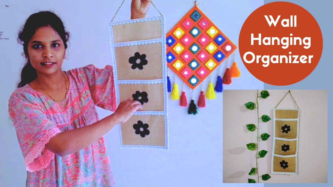 Wall Hanging Organizer with Pockets | Multipurpose Wall Hanging Organizer | DIY Craft Ideas
