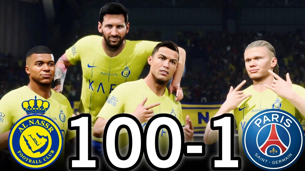 FC 25 -MESSI RONALDO NEYMAR & MBAPPE | ALL STARS |  AL NASSR 100-0 MANCHESTER UNITED