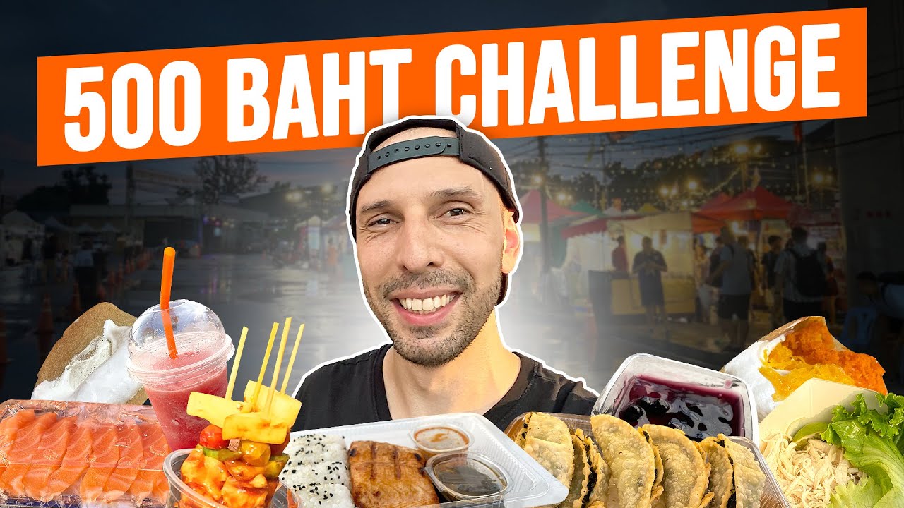 500 Baht ile Tayland’da YEMEK ÇILGINLIĞI | Night Market Challenge