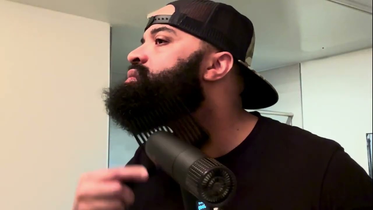 BIG BEARD HACK FOR CURLY BEARDS? | BRIO VENTO HAIR DRYER