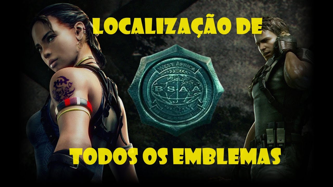 Resident Evil 5 Todos os Emblemas Troféu Badge of Honor