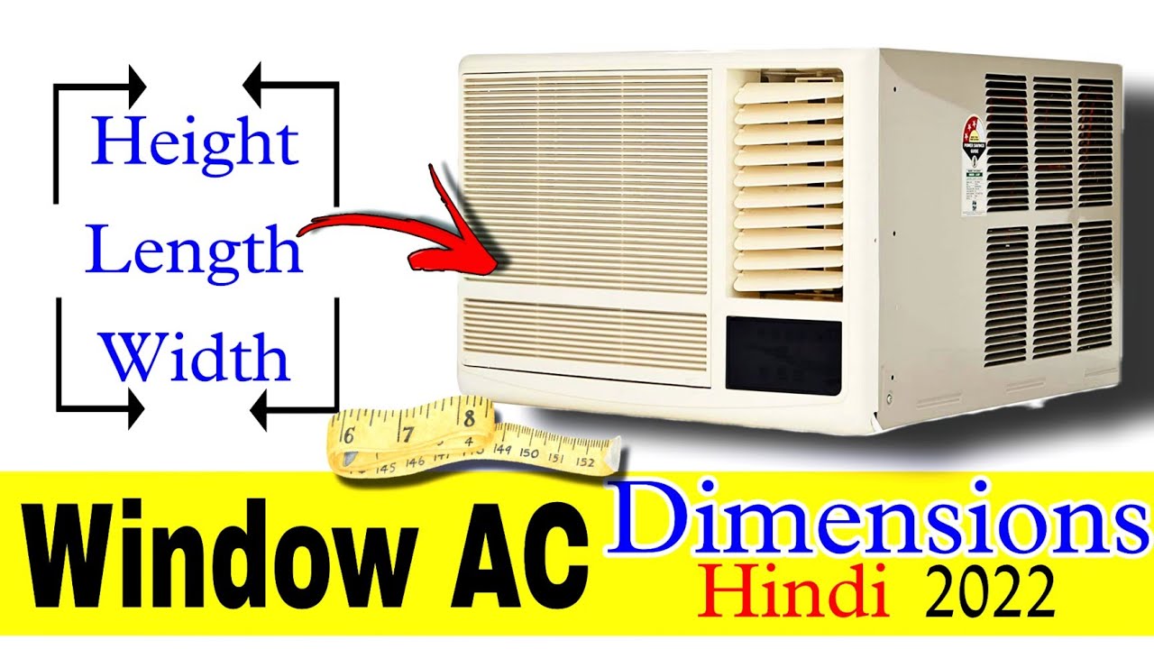 Window AC Dimensions 1.5 Ton in Inches | 1.5 Ton Window AC Size in Feet | Tech Cloning | Hindi(2022)
