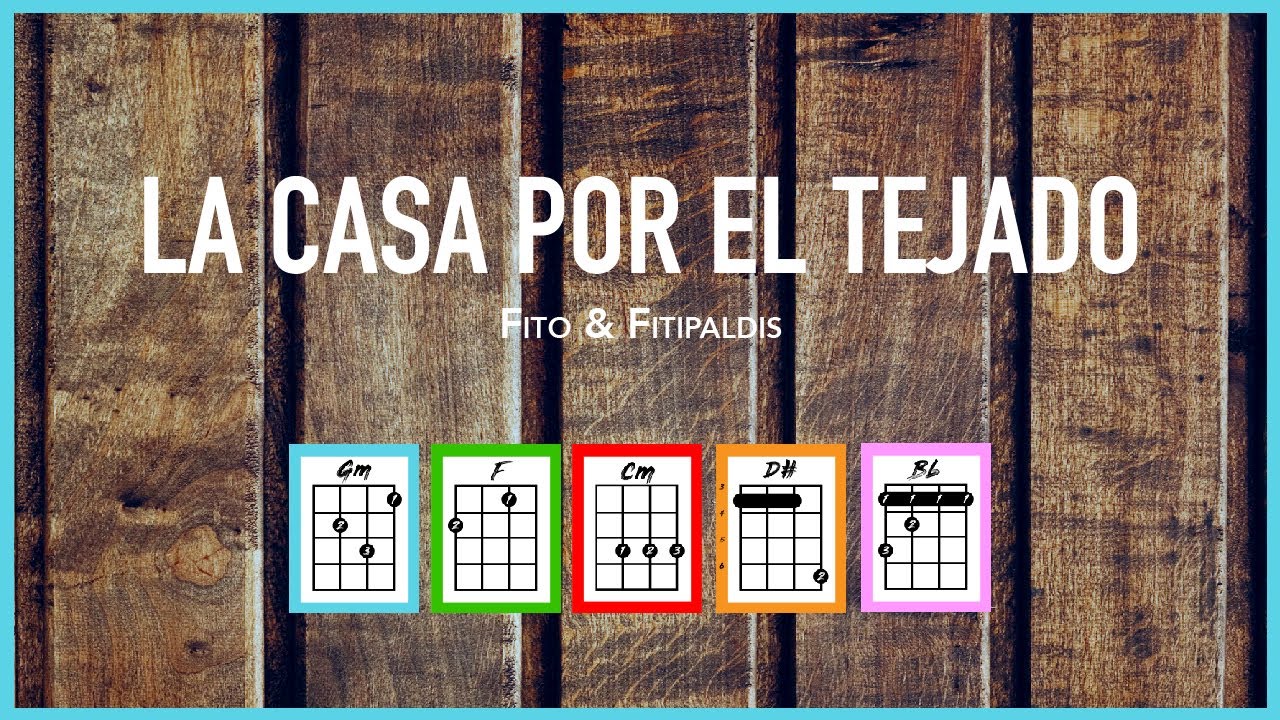 LA CASA POR EL TEJADO (Fito y Fitipaldis) - Ukelele Tutorial & Cover Play-Along