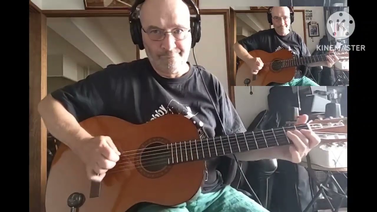 Yamaha CS-40 with an AD-35 transducer into a Zoom AC-2 D.I. box