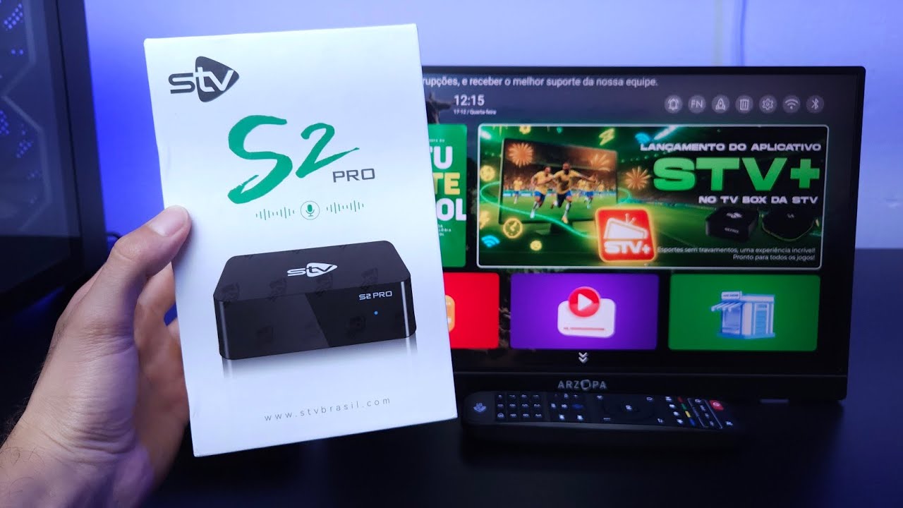 STV S2 PRO - TVBOX com acesso vitalício