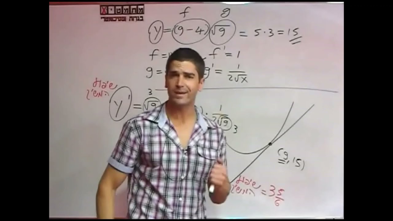 803 - משוואת משיק לפונקציית שורש