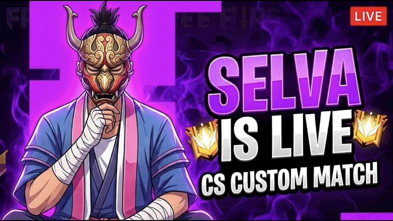 ✅free fire 🎯cs custom match🔥தமிழ் 📈 Join Now | Live Today💀 SELVA LIVE 🎮 TAMIL தமிழ்