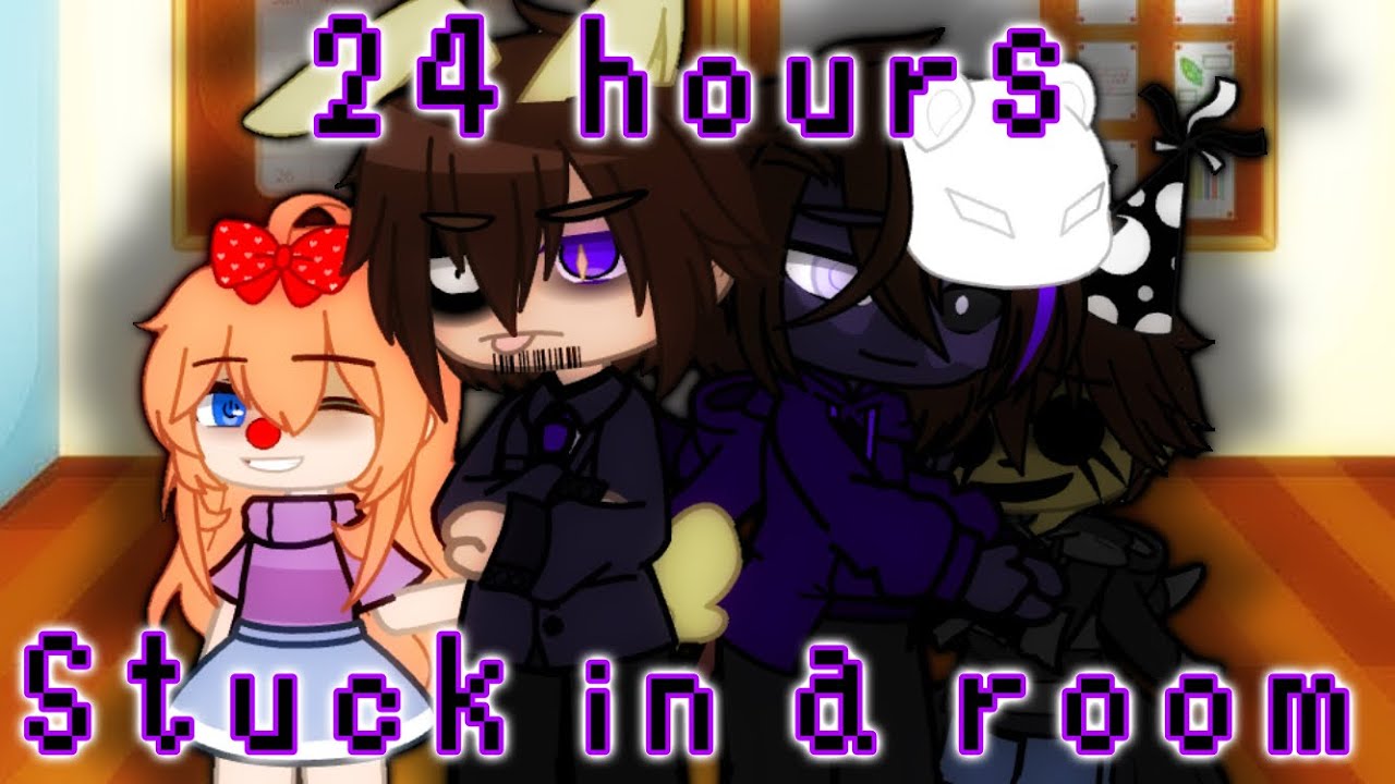 💜Afton Family stuck in a room for 24 hours💜 || Gacha Club || •Short• [My AU]