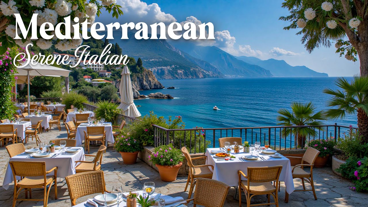 Serene Italian & A Romantic Setting Of A Cozy Morning By The - Chill Mediterranean Sanctuary