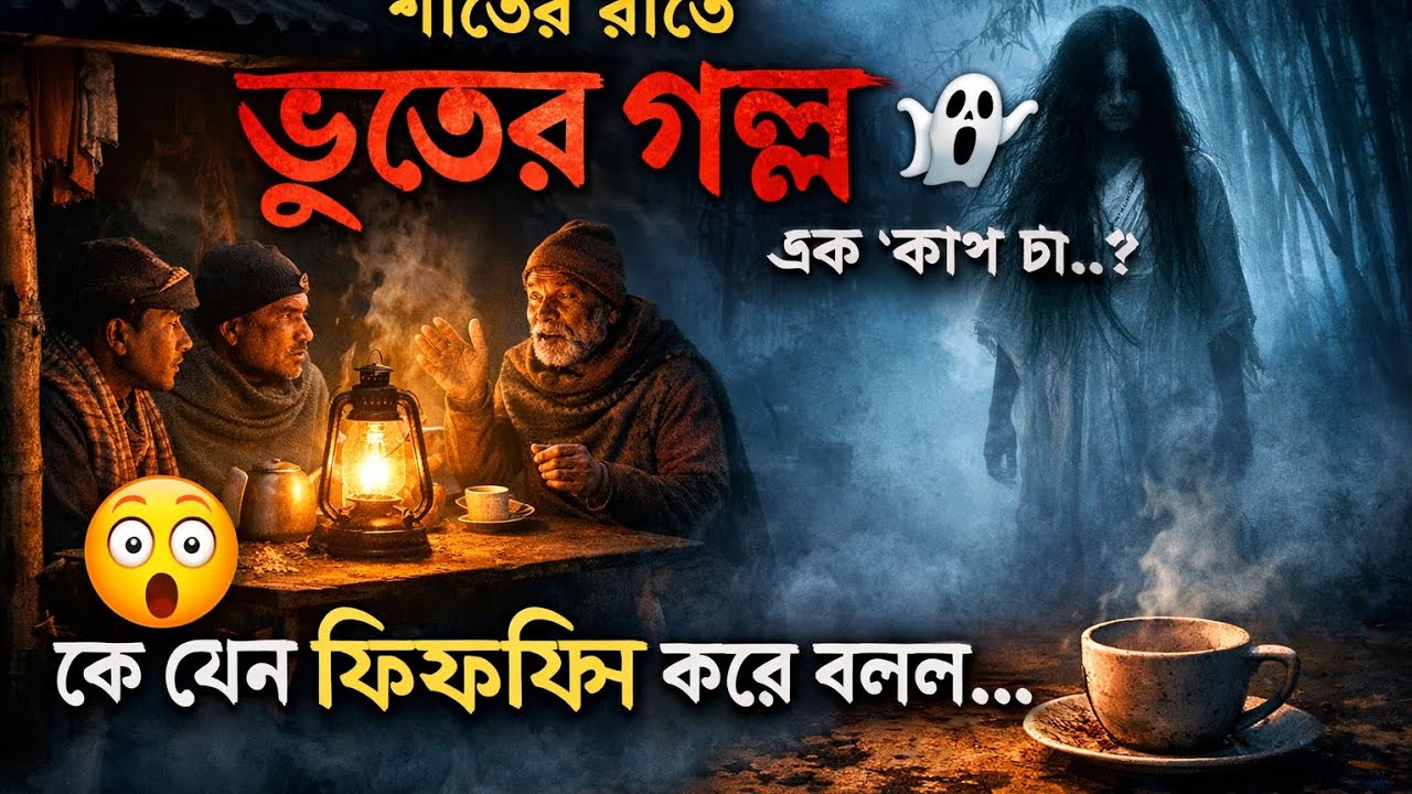 শীতের রাতে চায়ের দোকানে | গ্রামের সবচেয়ে ভয়ানক ভুতের গল্প। হেড ফোন পরে শুনুন।।