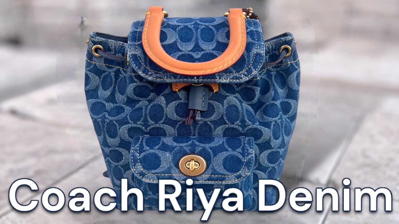 COACH RIYA DENIM BACKPACK - I CAN’T BELIEVE HOW MUCH IT HOLDS