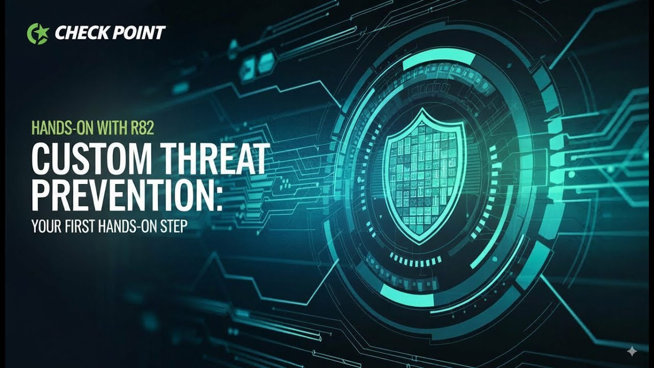 Check Point R82 Custom Threat Prevention: Your First Hands-On Step
