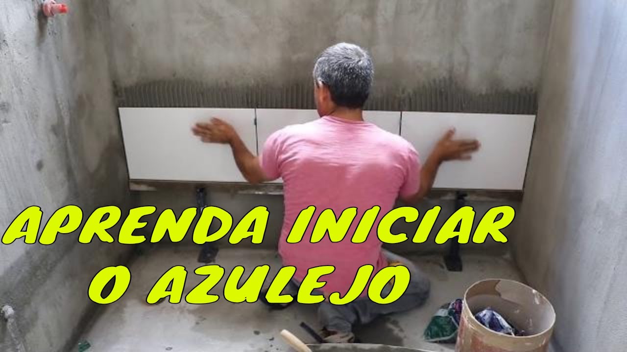 INICIAR A PRIMEIRA FIADA DO AZULEJO