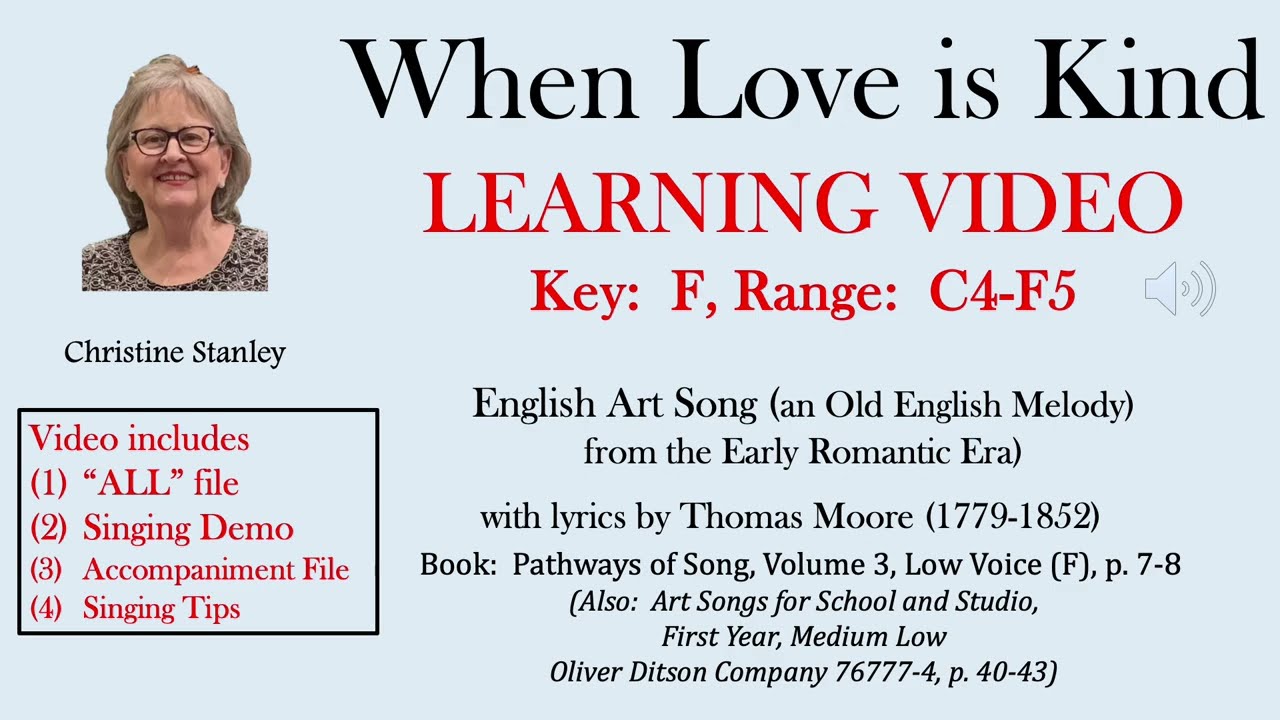 When Love is Kind LEARNING VIDEO @Ms.StanleySings
