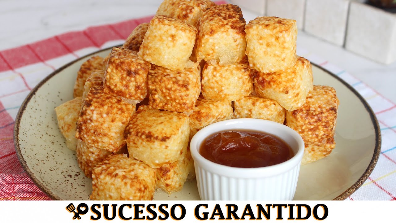DADINHOS DE TAPIOCA COM 4 INGREDIENTES - RECEITAS QUE AMO