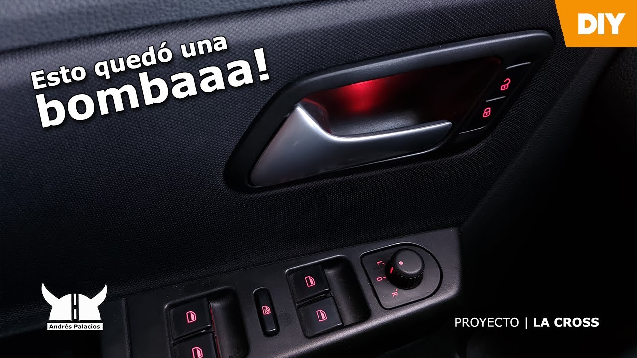 Le puse ILUMINACIÓN a las MANIJAS de las PUERTAS | VW Suran/Fox