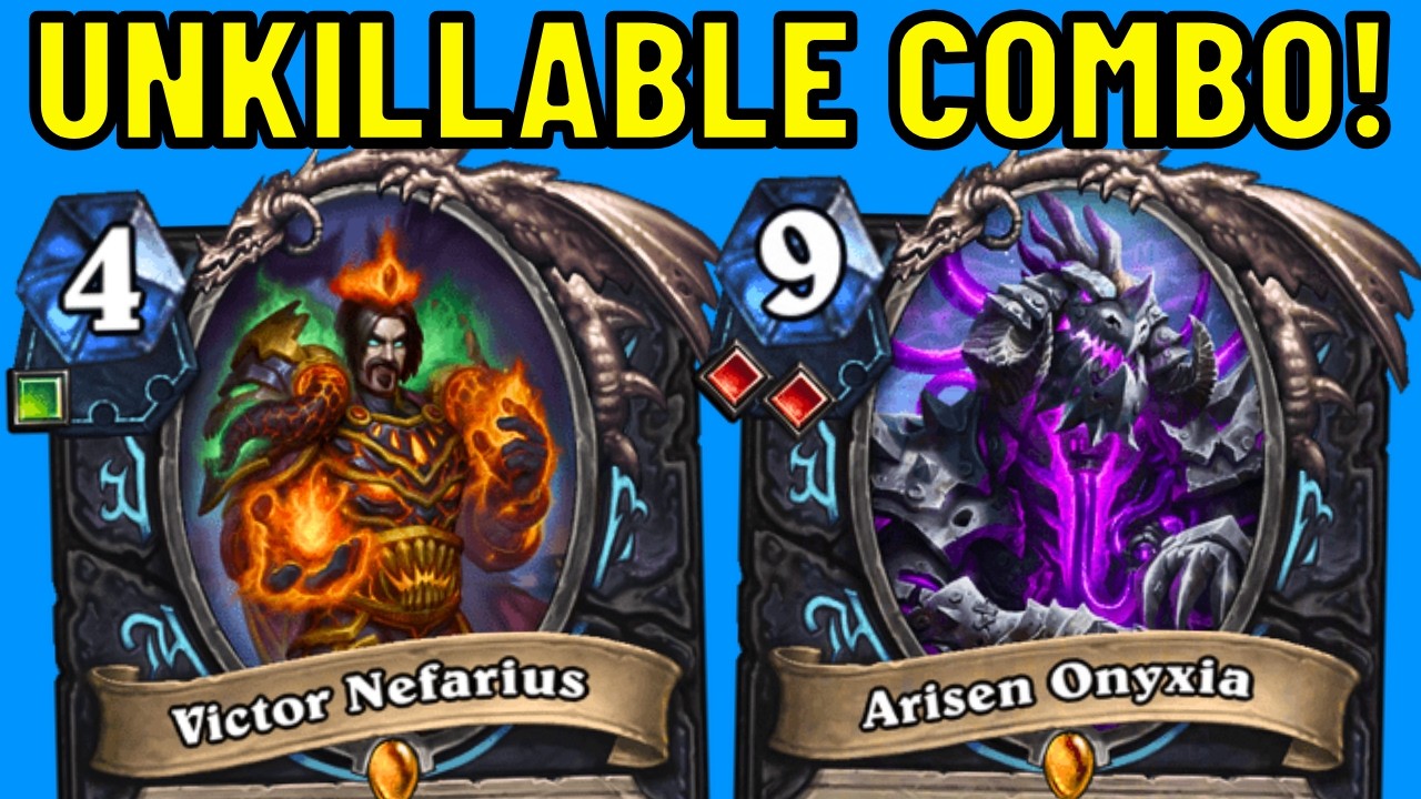 Becoming UNKILLABLE in Hearthstone!!! Arisen Onyxia Combo!